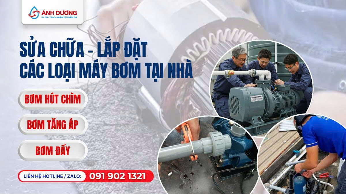 Điện Nước Ánh Dương - Dịch vụ sửa máy bơm nước quận Bình Thạnh hỗ trợ 24/7